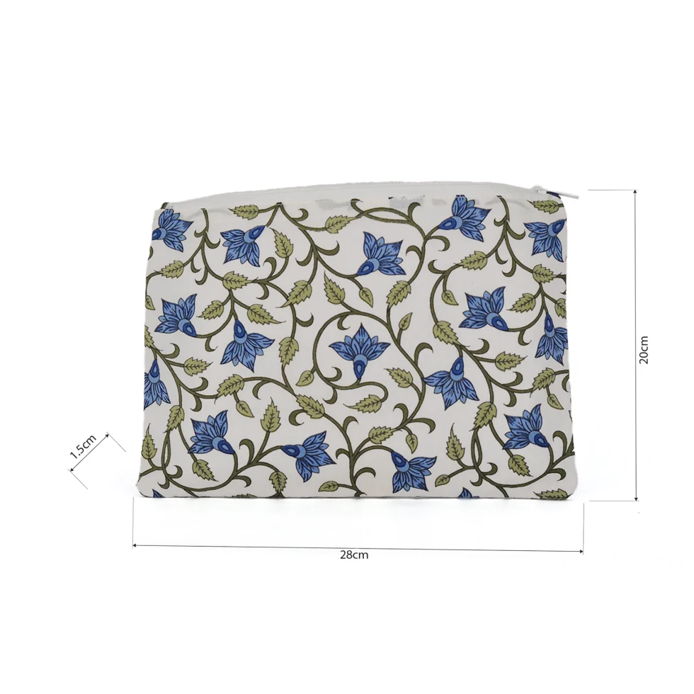 Anoki: Pochette in cotone con fantasie indiane (L)