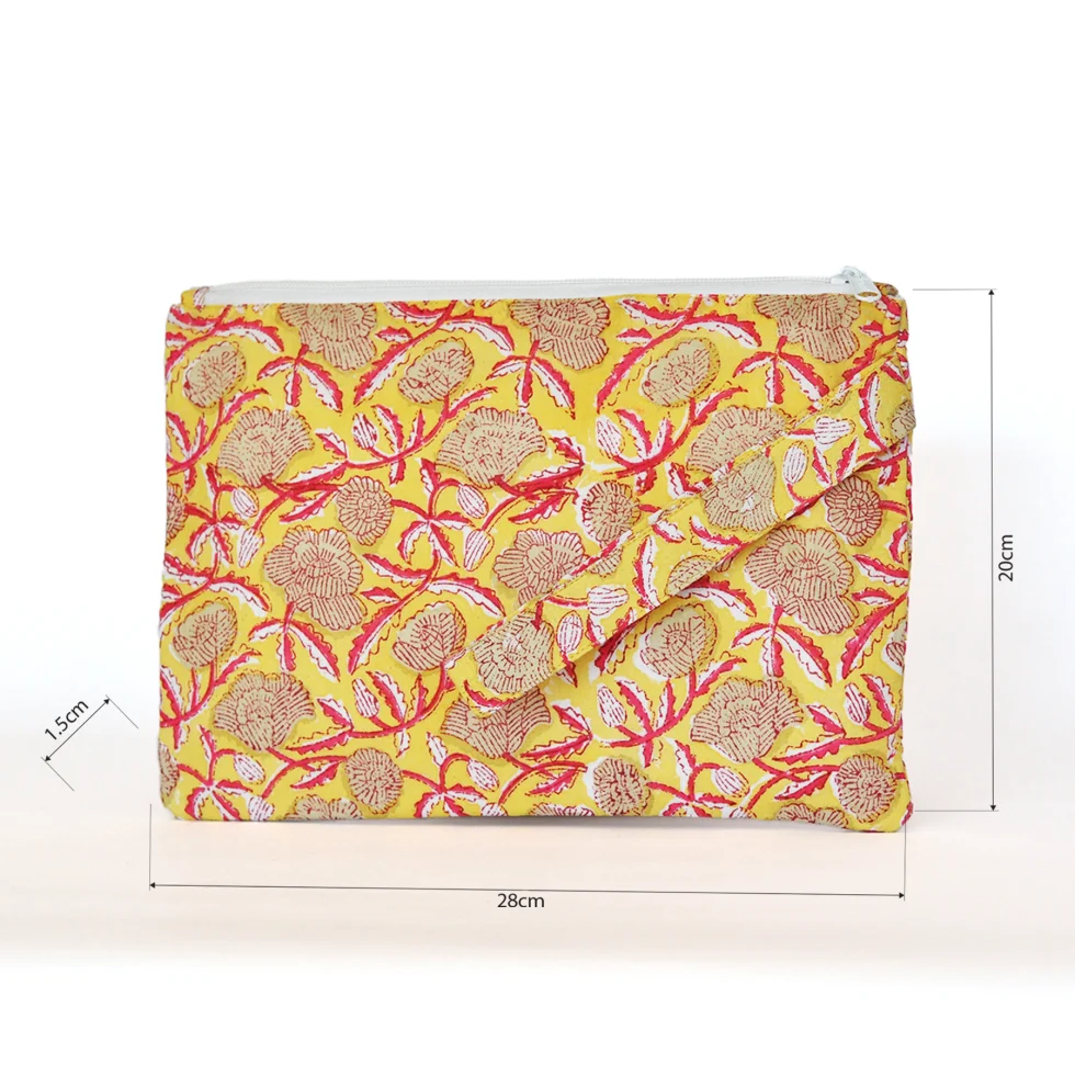 AGR01PL -misure – Giallo e Rosso con motivi indiani fronte