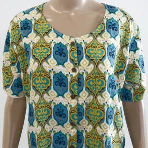Crop top a manica corta in rayon